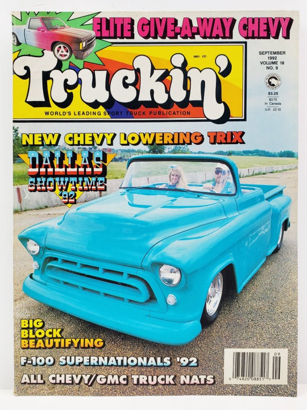 Truckin' Magazine VTG 1992 Sport Trucking Dallas F-100 Super Nationals Chevy GMC